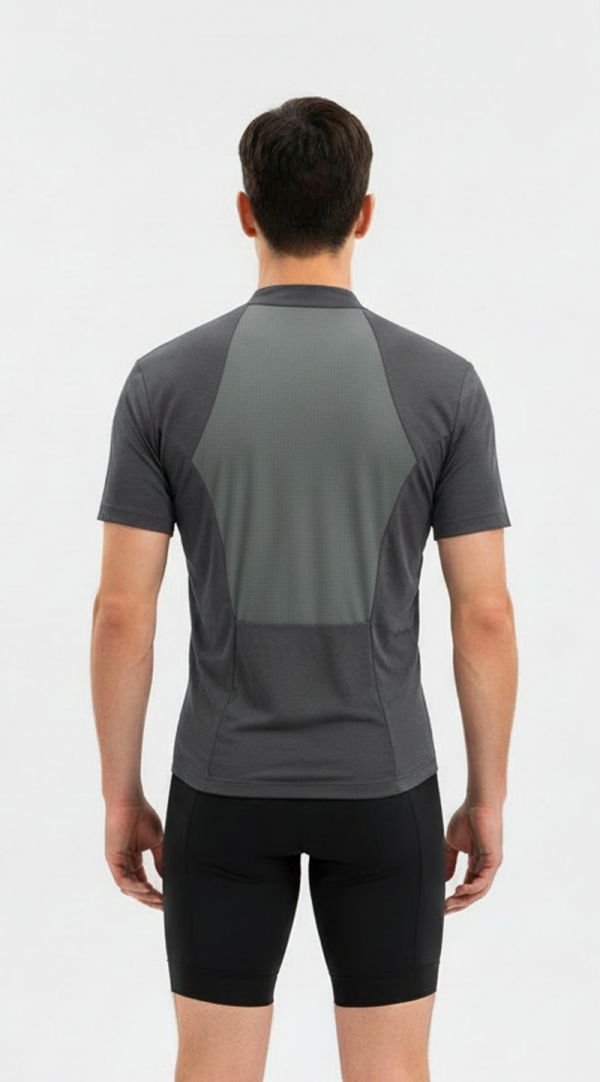 Aura Merino Tee - Charcoal - Image 3